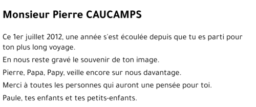 Pierre CAUCAMPS
