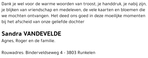 Sandra VANDEVELDE