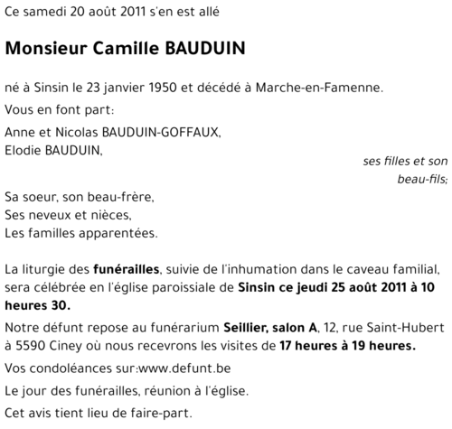 Camille BAUDUIN