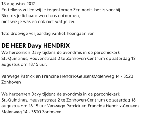 Davy Hendrix