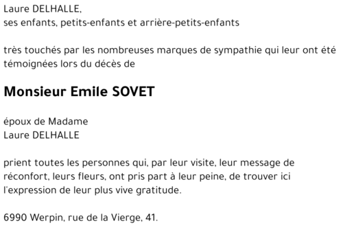 Emile SOVET