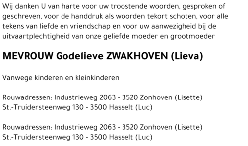 Godelieve Zwakhoven