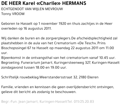 Karel «Charlie» Hermans