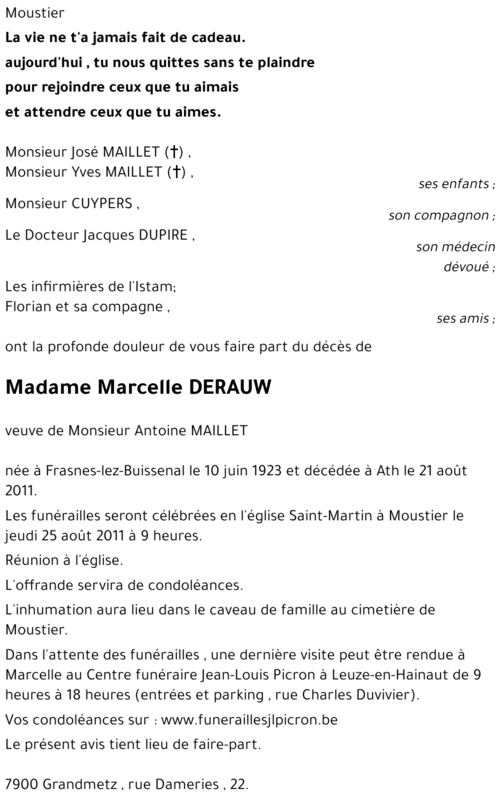 Marcelle DERAUW