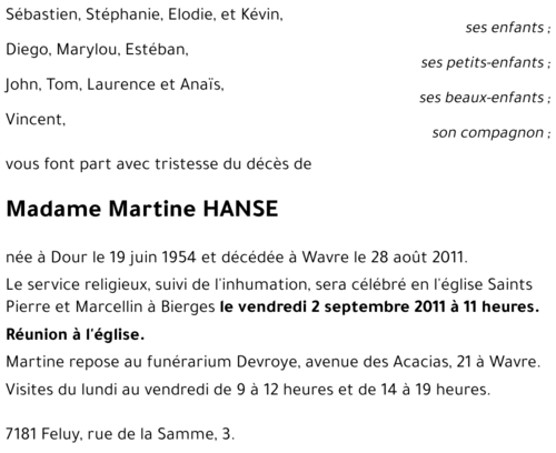 Martine HANSE