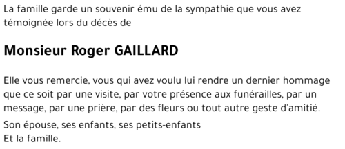 Roger GAILLARD
