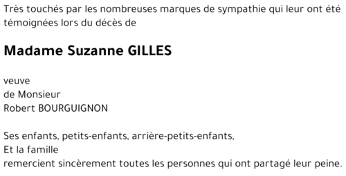 Suzanne GILLES