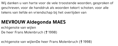 Aldegonda Maes