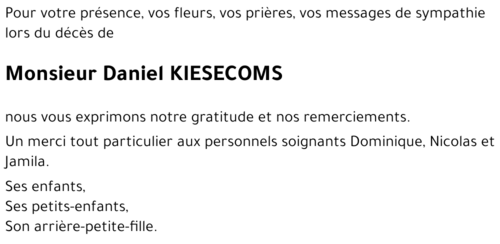 Daniel KIESECOMS