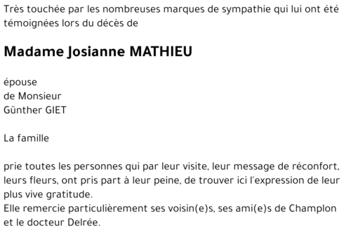 Josianne MATHIEU