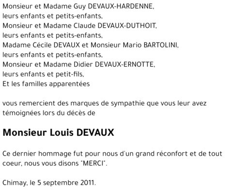 Louis DEVAUX