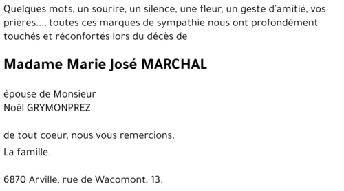 Marie José MARCHAL