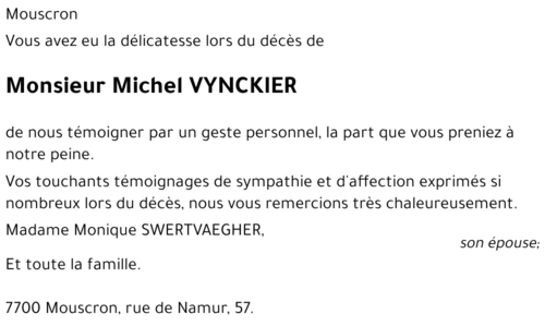 Michel VYNCKIER