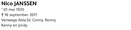 Nico Janssen