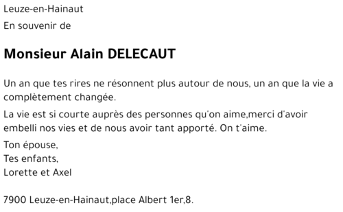 Alain Delecaut