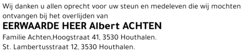 Albert ACHTEN