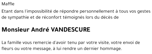 André Vandescure