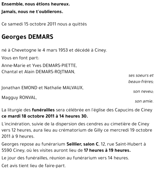 Georges DEMARS