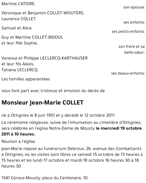 Jean-Marie COLLET