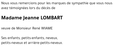 Jeanne LOMBART