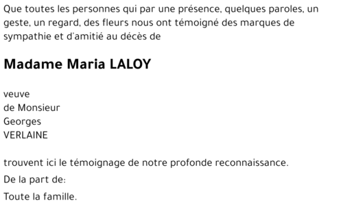 Maria LALOY