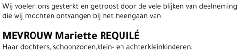 Mariette REQUILÉ