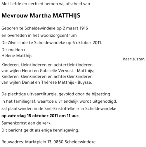Martha MATTHIJS