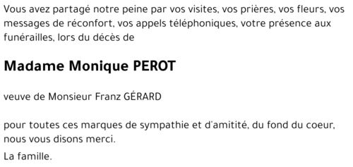 Monique PEROT