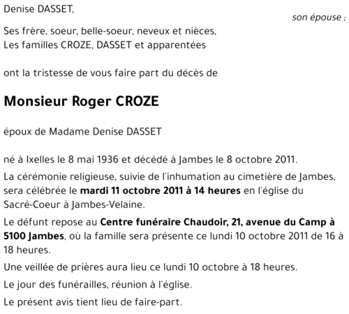 Roger CROZE