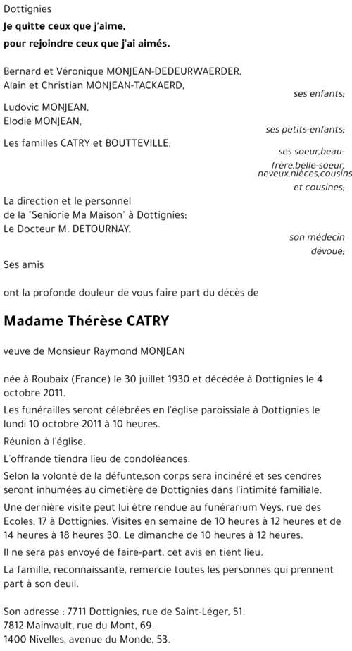 Thérèse CATRY