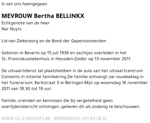 Bertha Bellinkx