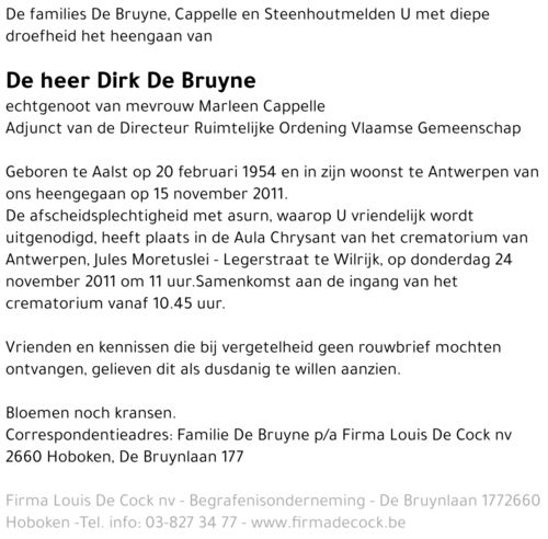 Dirk De Bruyne
