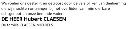 Hubert Claesen