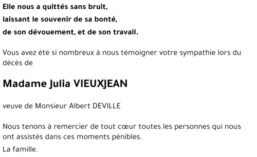 Julia VIEUXJEAN