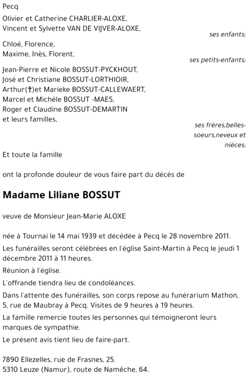Liliane Bossut