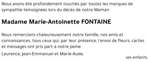Marie-Antoinette FONTAINE