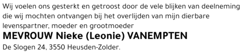Nieke (Leonie) Vanempten