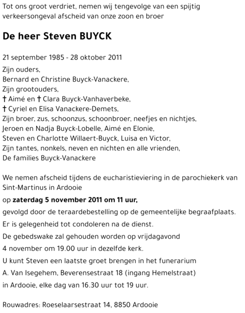 Steven BUYCK