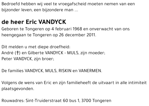 Eric VANDYCK