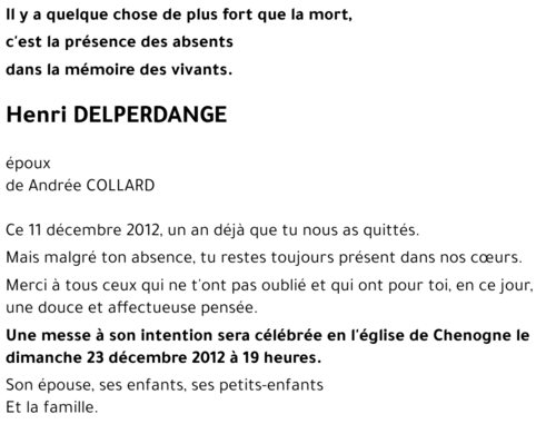 Henri DELPERDANGE