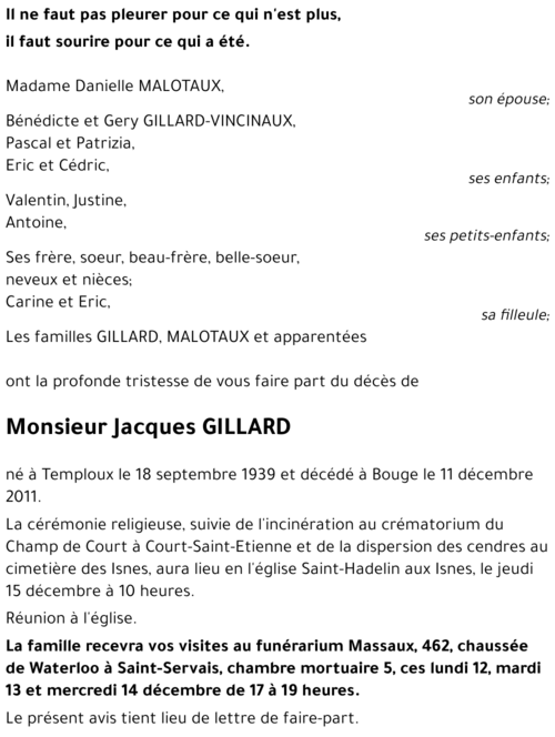 Jacques GILLARD