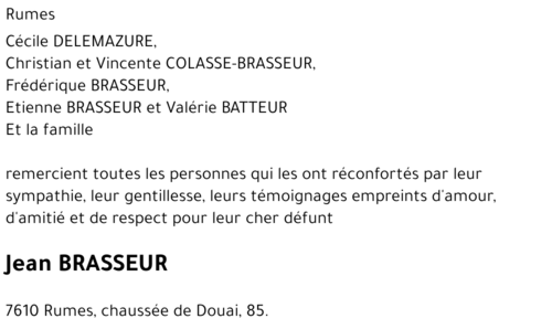 Jean BRASSEUR