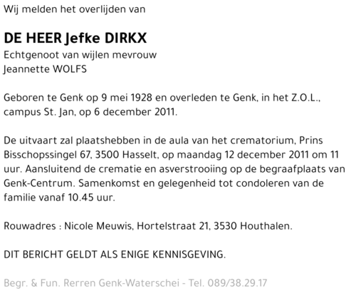 Jefke Dirkx