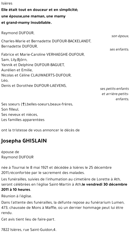 Josepha Ghislain