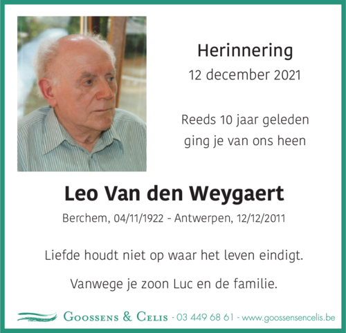 Leo Van den Weygaert