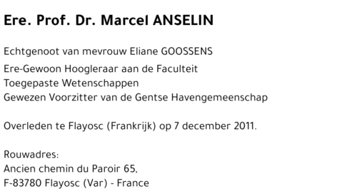 Marcel ANSELIN