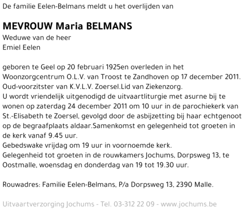 Maria Belmans