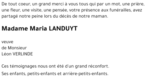 Maria LANDUYT