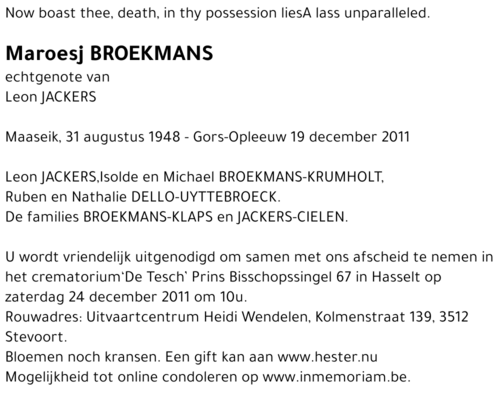 Maroesj Broekmans
