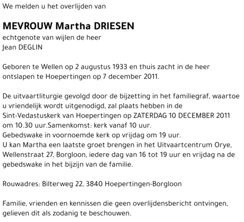 Martha Driesen